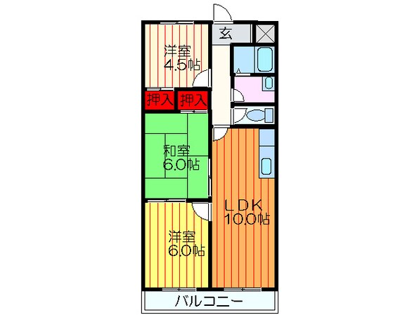 ホ－プマンション１の物件間取画像